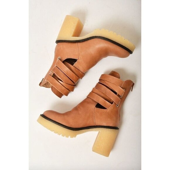 Free People Jesse Cutout Boots English Tan Womens Size 41 - Picture 14 of 14